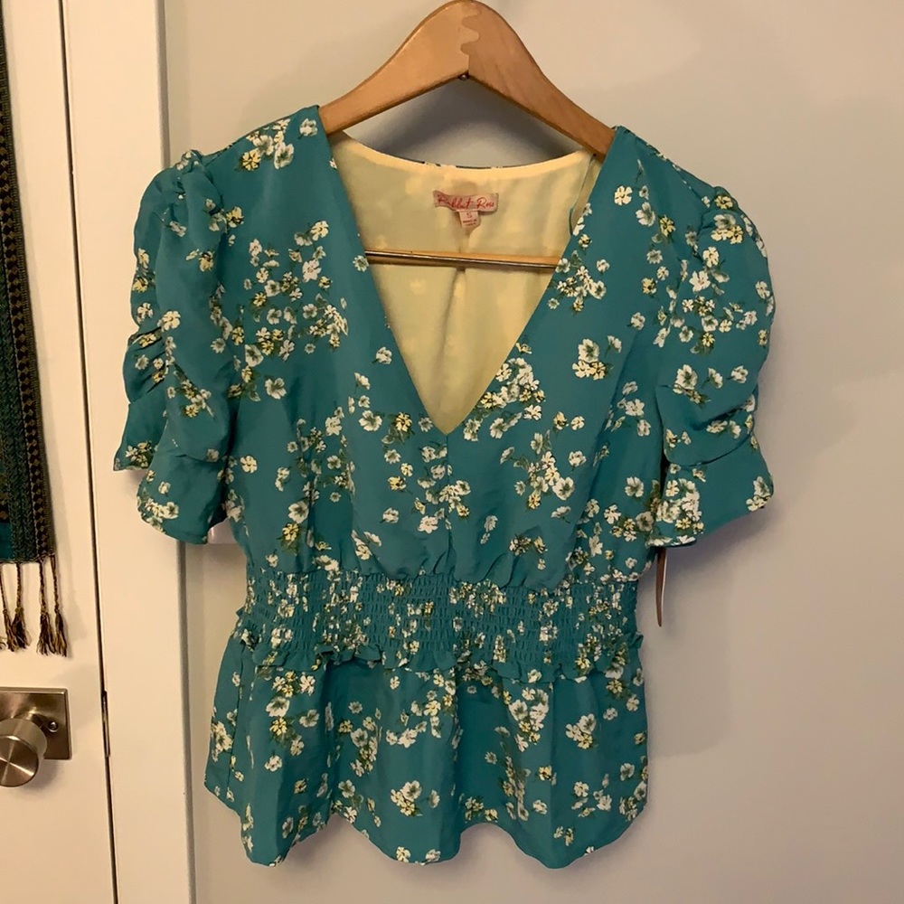 NWT Rabbit Rose Blouse